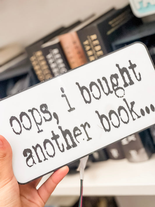 Oops, I bought another book...