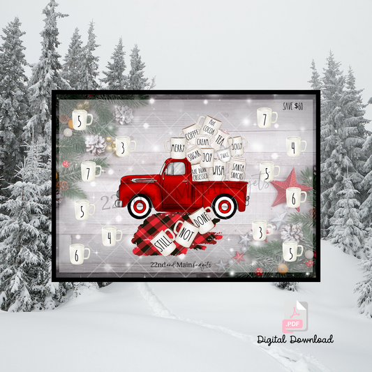 Rae Dunn Red Christmas Mug Truck